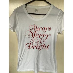 Teen Ideal T by Next Level Christmas Tee size Medium